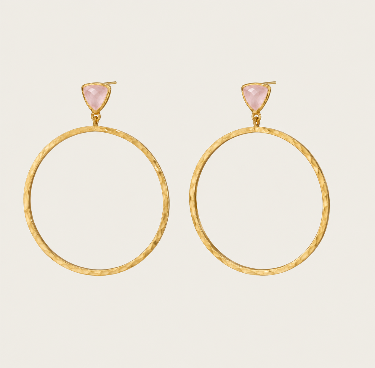 Jewel Geometric Hoop