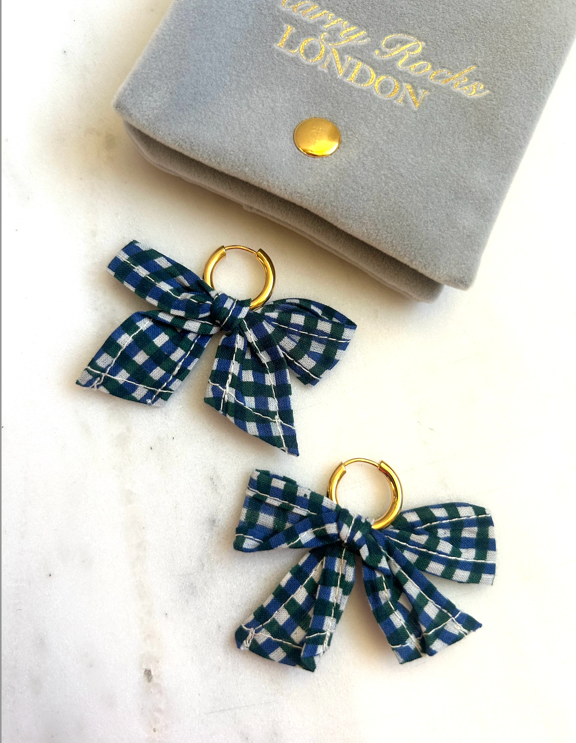46 Stitch x Harry Rocks Bow Huggie Earring - Harry Rocks London