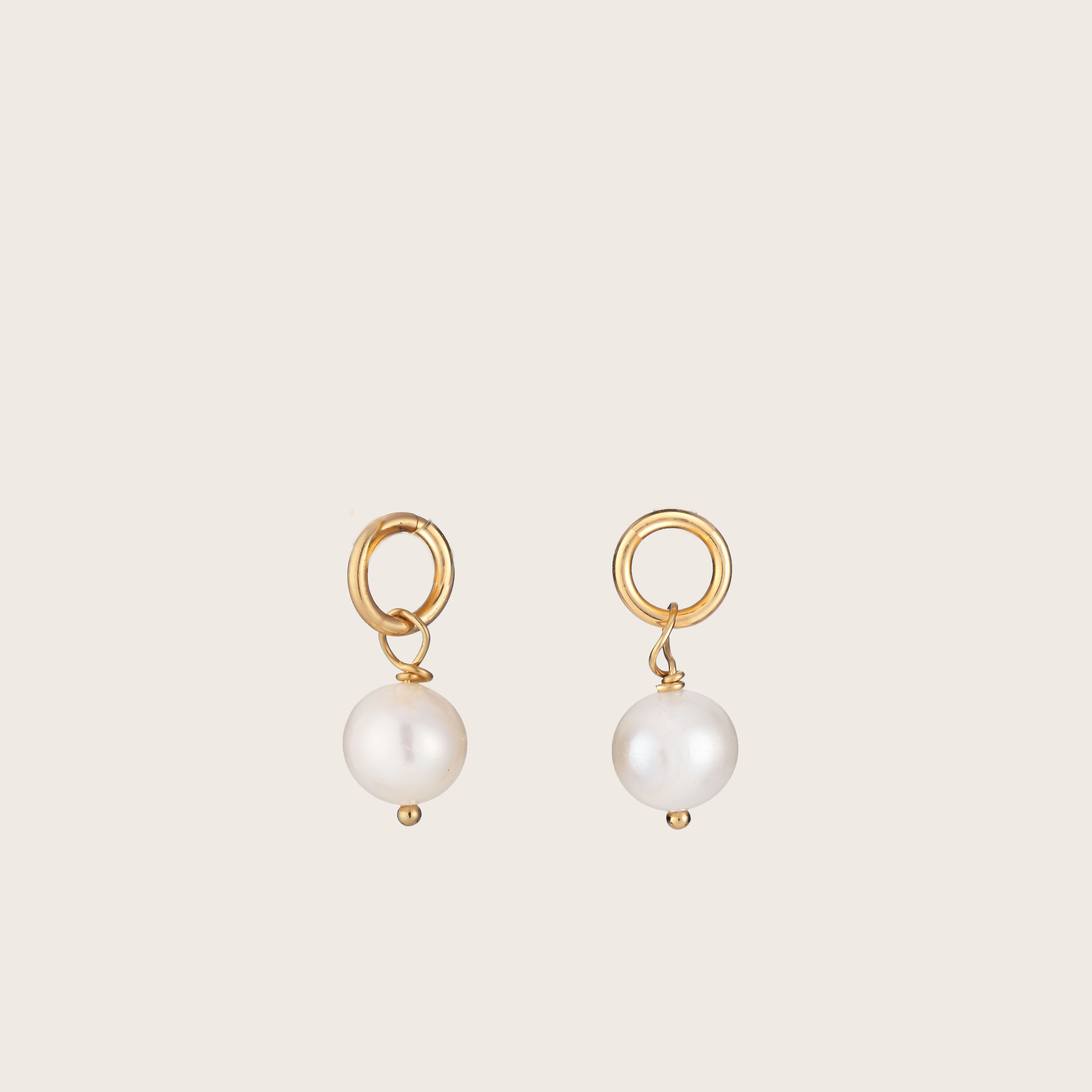 Pair of Pearl Charms - Harry Rocks London