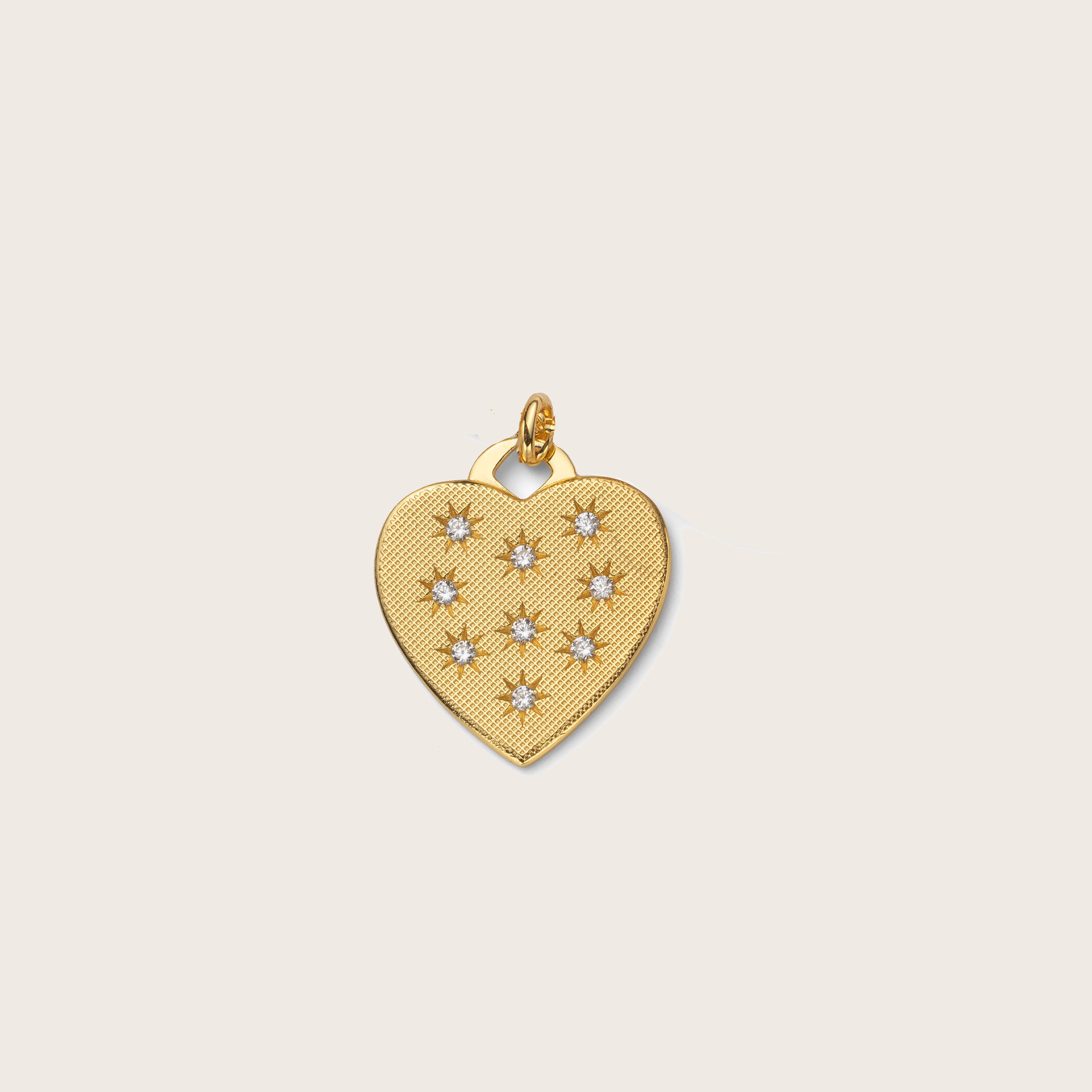 Lucky in Love Heart Charm