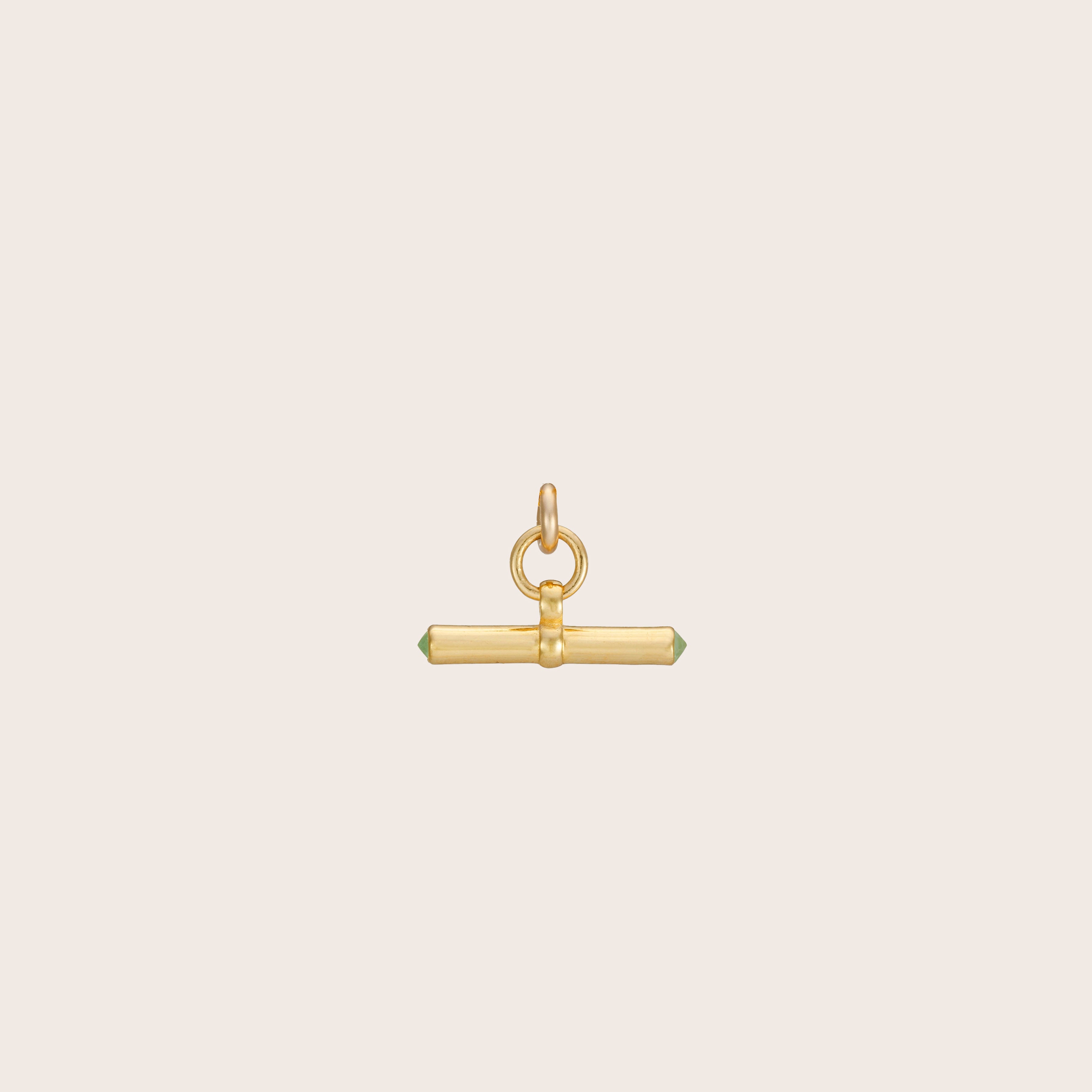 T bar charm with stones - Harry Rocks London