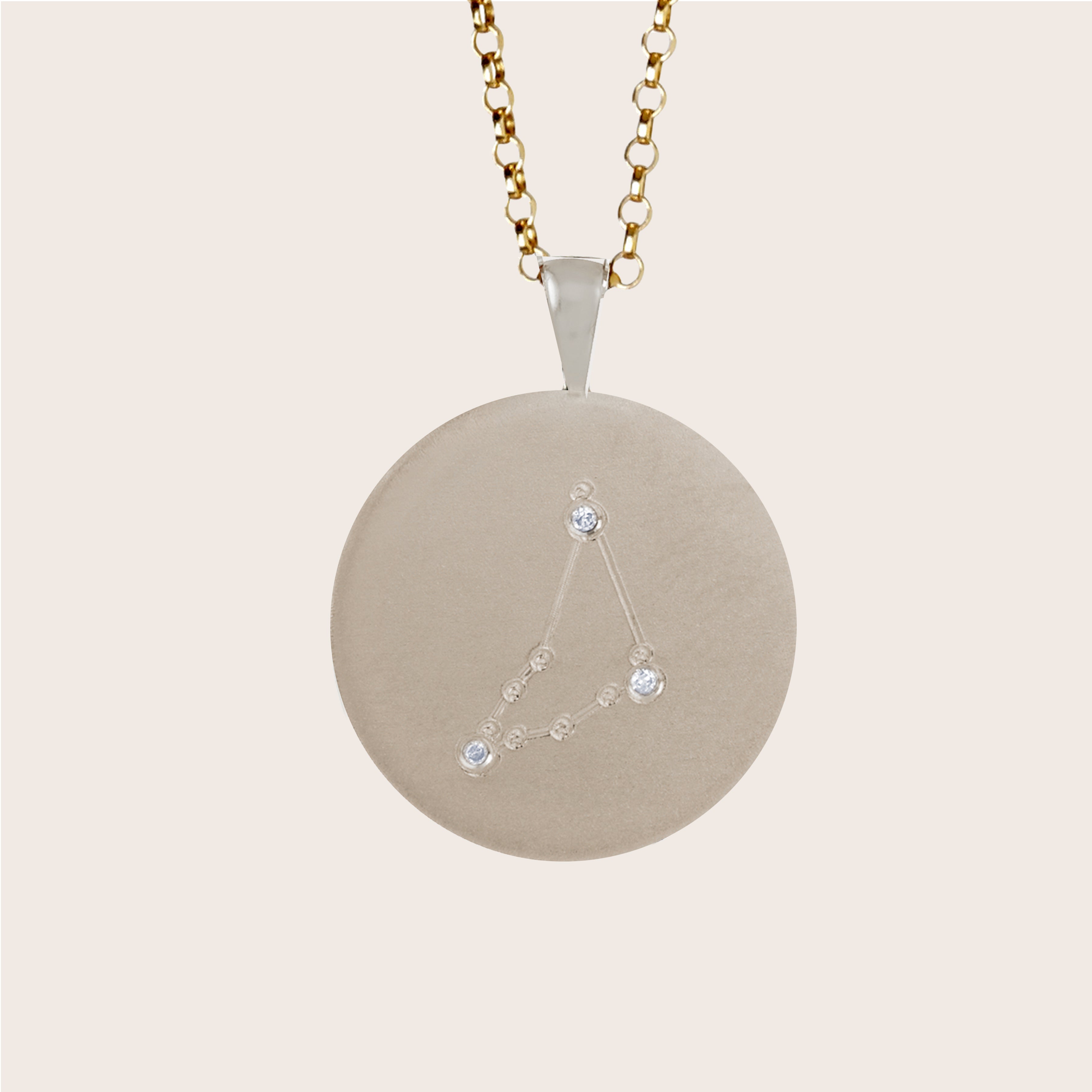 Capricorn Constellation Diamond Necklace - Main Image