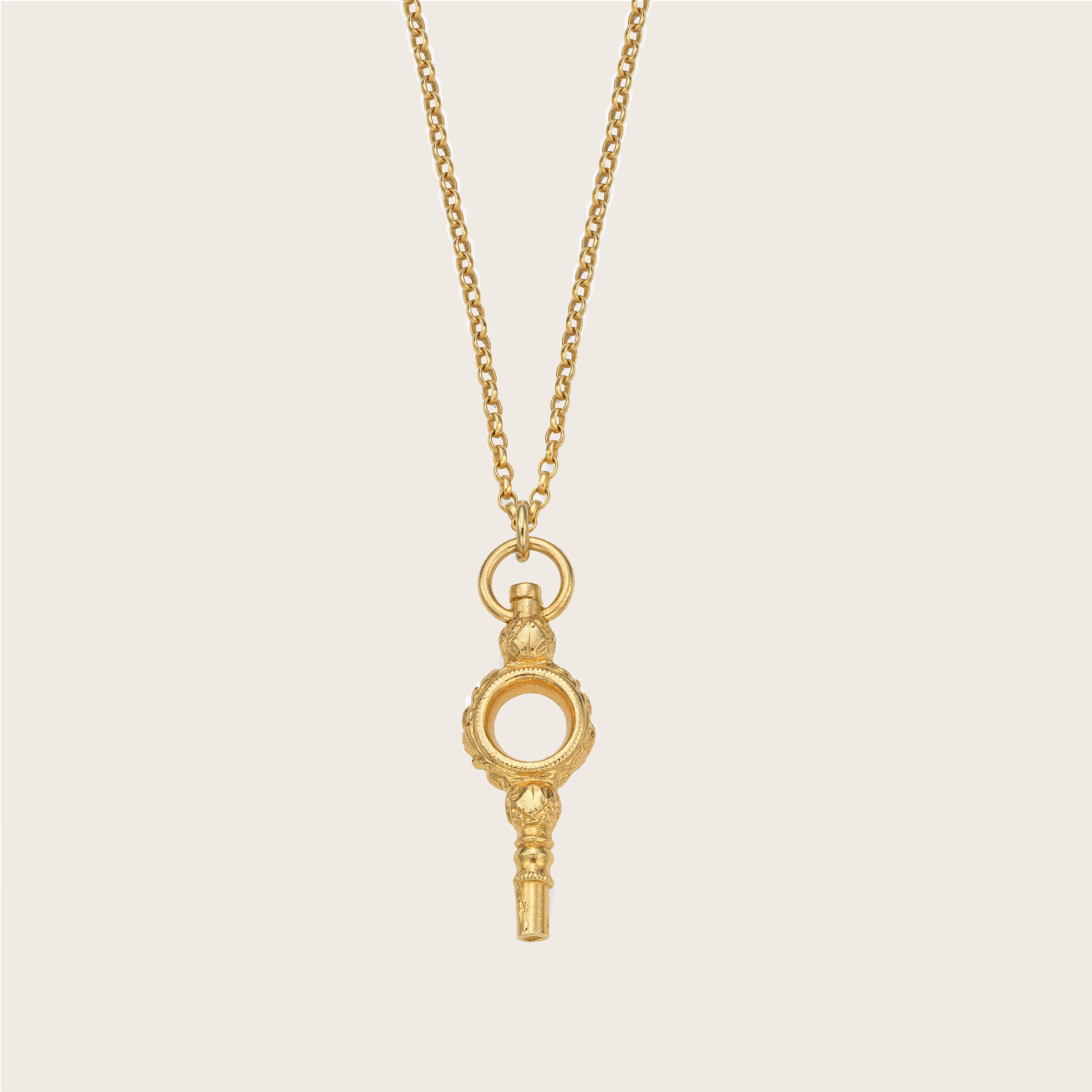 Large Watch Key Necklace - harryrockslondon