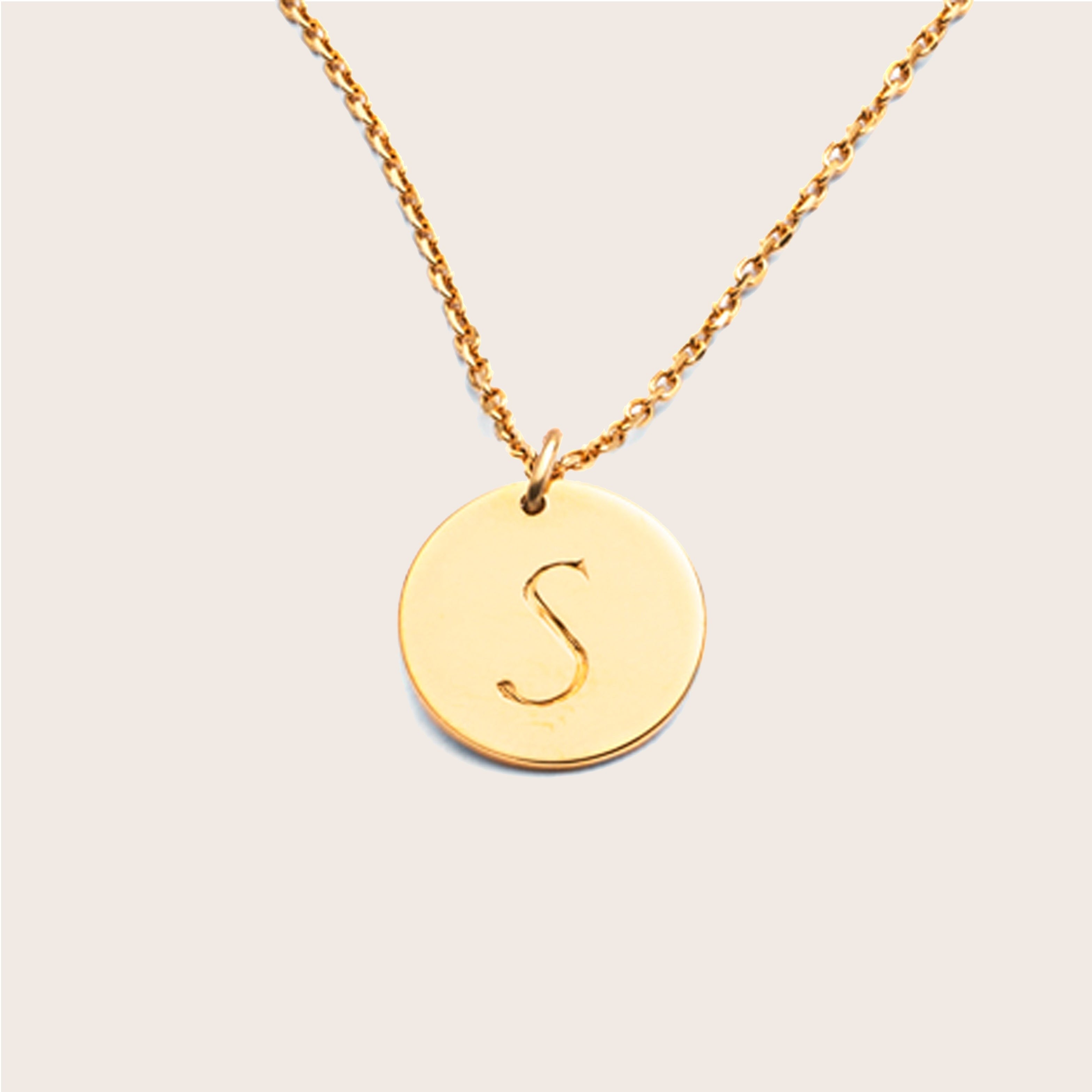 Double Sided Initial Disc Necklace - harryrockslondon